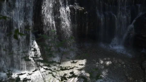 Waterfall in the mountains of Japan Stock Footage 249443310