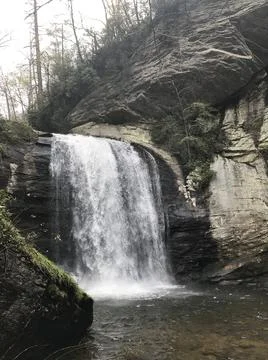 Waterfall in the Mountains Foto stock