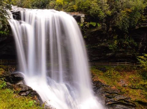 Waterfall in the mountains Stock Photos