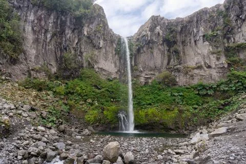 Waterfall in the mountains  Stock Photos