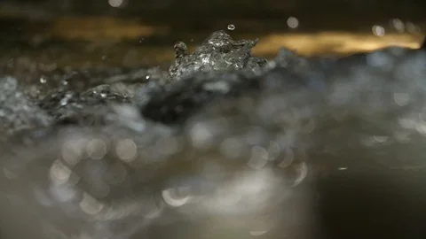 Waterfall in mountains in slow motion Stock Footage 85948079