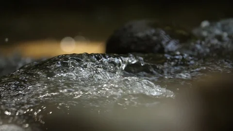 Waterfall in mountains in slow motion Stock Footage 85954524