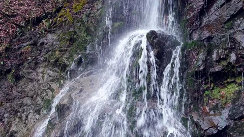 Waterfall in mountains in slow motion, high speed reel. super slow motion Vidéo 102676224