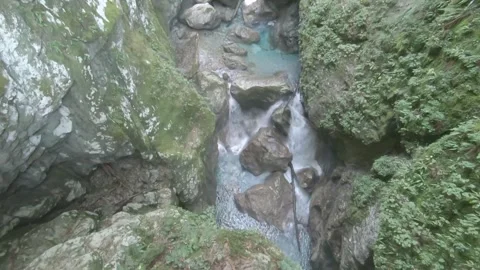 Waterfall in the nature. Stock Footage 170877681