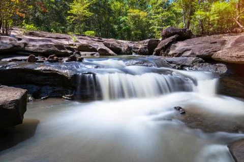 Waterfall in nature Stock Photos