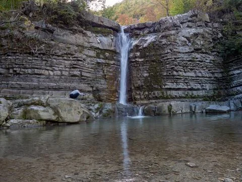 Waterfall nature Stock Photos