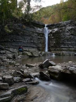 Waterfall nature Stock Photos