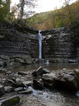 Waterfall nature Stock Photos