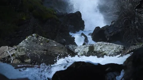 Waterfall / Nature / Slow Motion Stock Footage 143607609