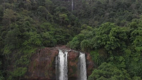 Waterfall nature view Stock Footage 231140401