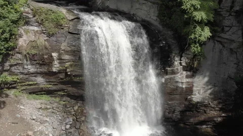 Waterfall in NC, drone Stock Footage 170161891