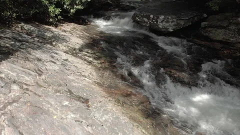 Waterfall in NC, drone Stock Footage 170162133