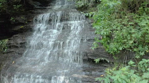 Waterfall in NC, drone Stock Footage 170165506