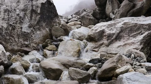 Waterfall Nepal Stock Footage 316553157