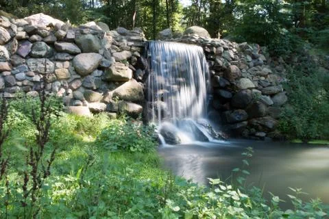 Waterfall in the Netherlands. Foto stock