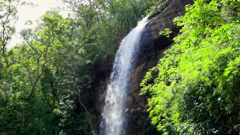 Waterfall in north eastern of Thailand Stock Footage 252336837
