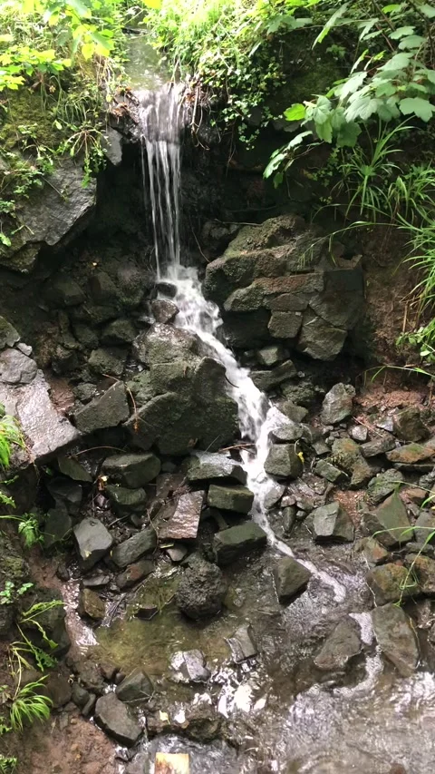 Waterfall in North Yorkshire Stock Footage