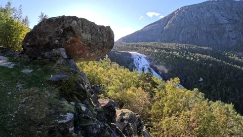 Waterfall in Norway 5K Stock Footage 325562804