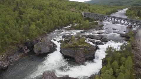 Waterfall in Norway Vídeo Stock 89241322