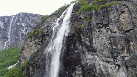 Waterfall in Norway Vídeo Stock 89286682