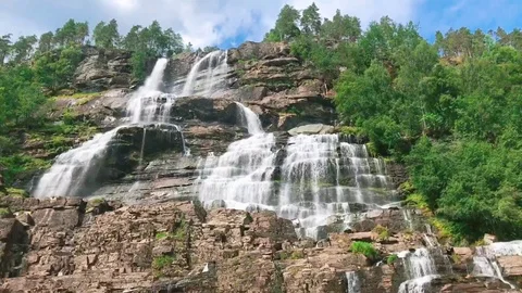 Waterfall Norway Stock Footage 106495481