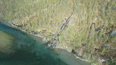 Waterfall in norway Stock Footage 244401458