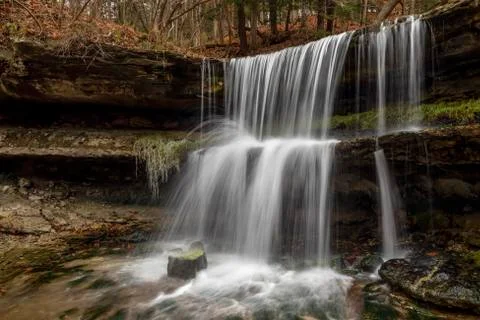 The Waterfall at Oglebay Stock Photos