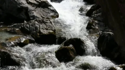 Waterfall in Olympus Mountains, Greece. Stock Footage 77268646