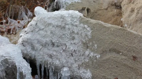 Waterfall or cascade wall Stock Footage 49489860