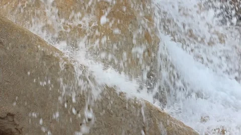 Waterfall or cascade wall Stock Footage 49490198