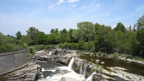 Waterfall in Ottawa Stock Footage 133849832