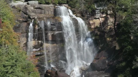 Waterfall over rocks Video stock 8835597