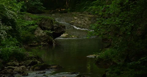 Waterfall Over Stream Stock-Footage 50980378