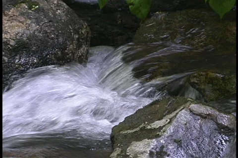 Waterfall over the top Stock Footage 140443
