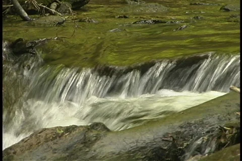 Waterfall over the top Stock Footage 140449