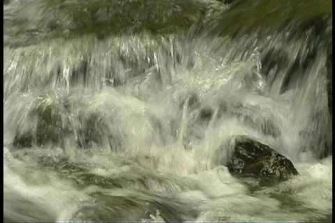 Waterfall over the top Stock Footage 140458