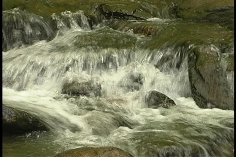 Waterfall over the top Stock Footage 140465