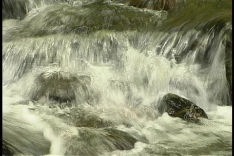 Waterfall over the top Stock Footage 140477