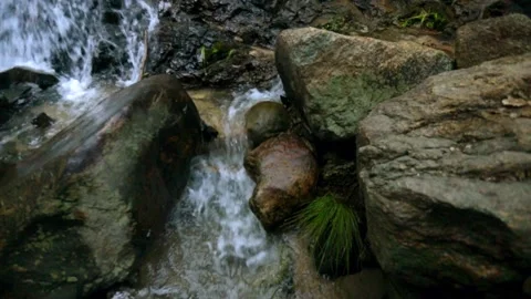 Waterfall in Paarl mountains Stock Footage 154740591