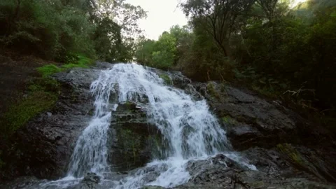 Waterfall in Paarl mountains Stock Footage 154740609