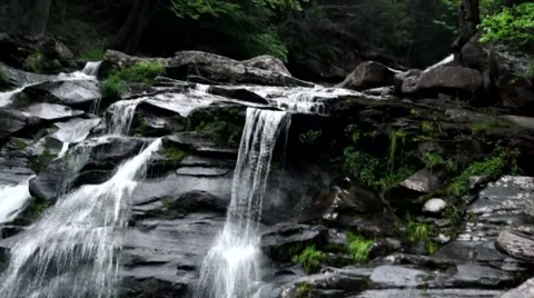 Waterfall Pan up 1 Видео 49350801