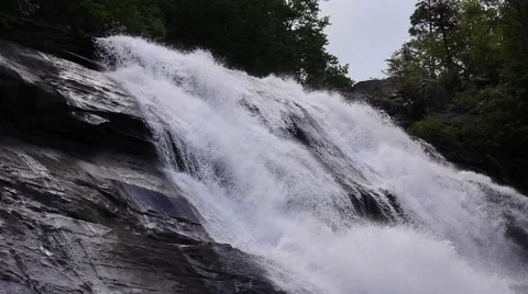 Waterfall pan down Stock Footage 50562281