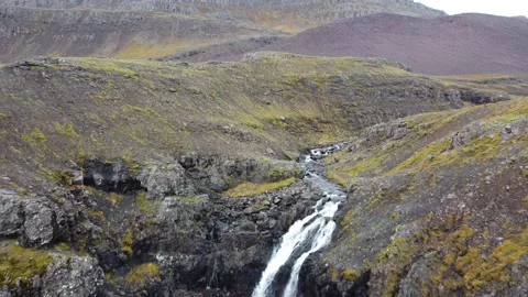 Waterfall  pan down Stock Footage 223277316