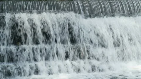 Waterfall pan L-R HD Stock Footage 10682910