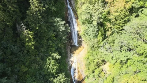 Waterfall panoramic view Stock Footage 240769046