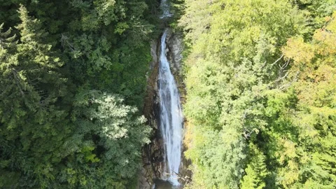 Waterfall panoramic view Stock Footage 240770904
