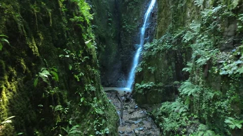 Waterfall panoramic view Stock Footage 240783512