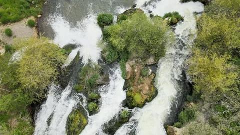 Waterfall panoramic view Stock Footage 242324411