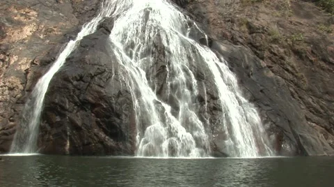 Waterfall paradise in the jungle Stock Footage 2884224