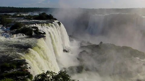 Waterfall in Paraguay Stock Footage 44301144
